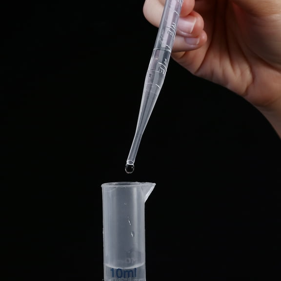 Unbranded UEETEK 100pcs 3ML Plastic Transfer Pipette Washable Pasteur Pipettes Measuring Pipettors Disposable Dropper for Mixing Acrylic Paints