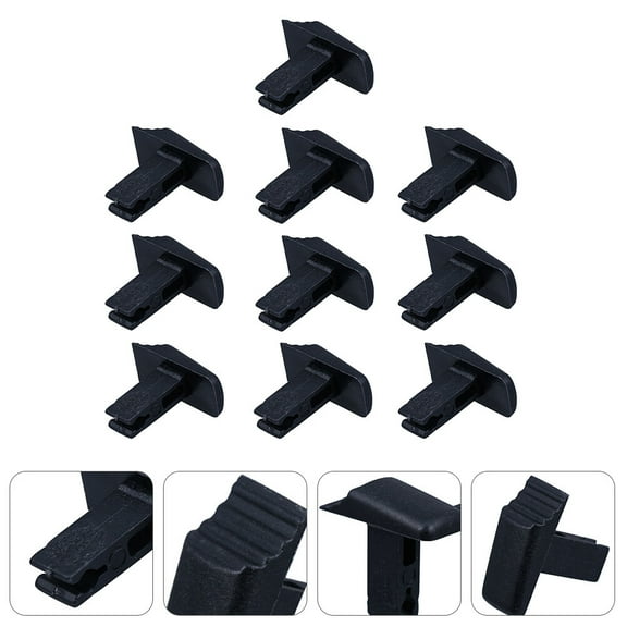 UEETEK 10Pcs Ladder Accessories Plastic Safety Lock Buttons for Multi Function Telescopic Ladder Black
