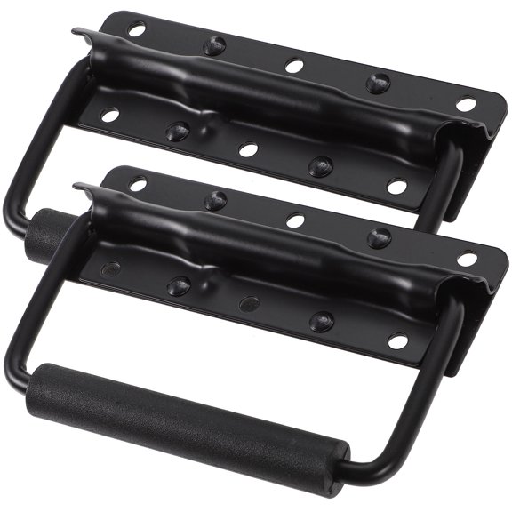 UEETEK 2Pack Furniture Pulls Handles Black for Packing Boxes and Home Improvement