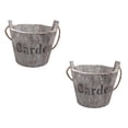 thumbnail image 1 of UEETEK 2Pcs Wooden Succulent Planters Coffee Color Vintage Style Natural Wood Flower Holders for Balcony and Home, 1 of 8