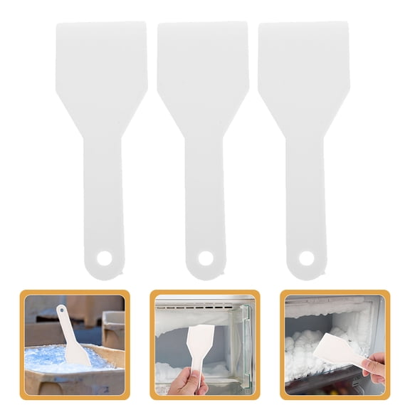 UEETEK Refrigerator Ice Scoop Ice Shovels White Plastic 3pcs