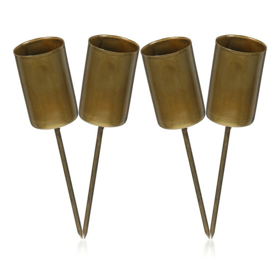 UEETEK Iron Taper Candle Cups Multi-Color Versatile Party and Festival Decor