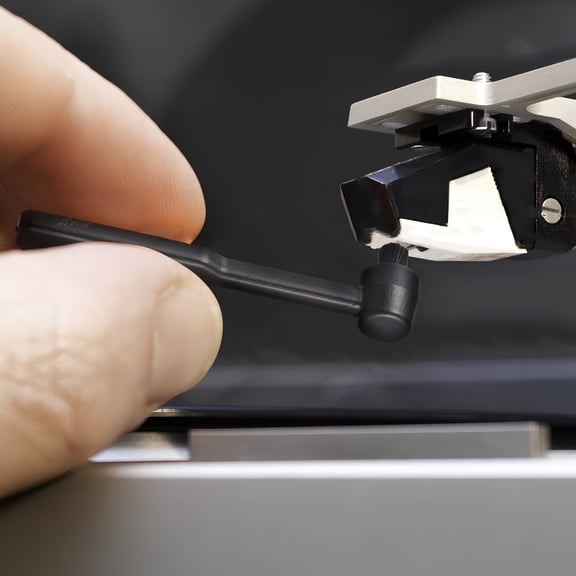 UEETEK 2Pcs Vinyl Record Brush with Fine Nylon Bristles Sturdy Plastic for Record Player Cleaning