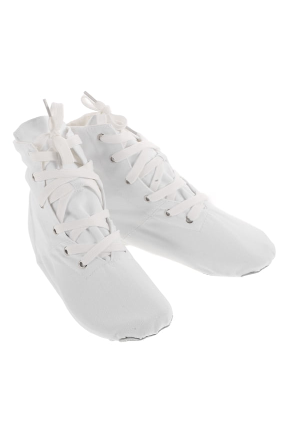 Canvas Jazz Shoes Ballet Dance Ankle Boots Split Sole Breathable Ballet Dancing Sneakers For Adult Women