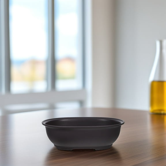 UEETEK 1Set Plastic Garden Plant Pot in Dark Brown Suitable for Succulent Planting