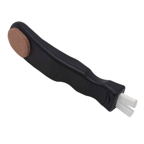 UEETEK Ice Skate Sharpener Black Handheld Skate Shoe Maintenance Tool with Sandstone for Emergency Repairs