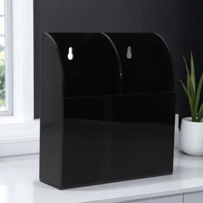 UEETEK Remote Holder Wall Mount Acrylic Organizer for Home Use Black