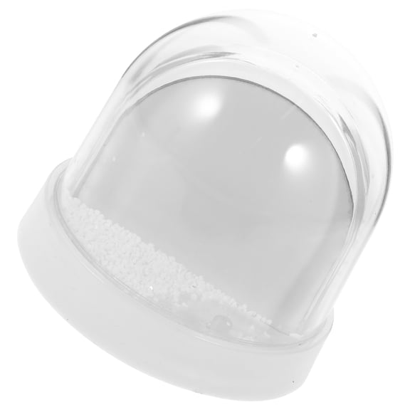 UEETEK White DIY Photo Snow Globe with Sublimation Paper for Cake Decoration and Custom Picture Display