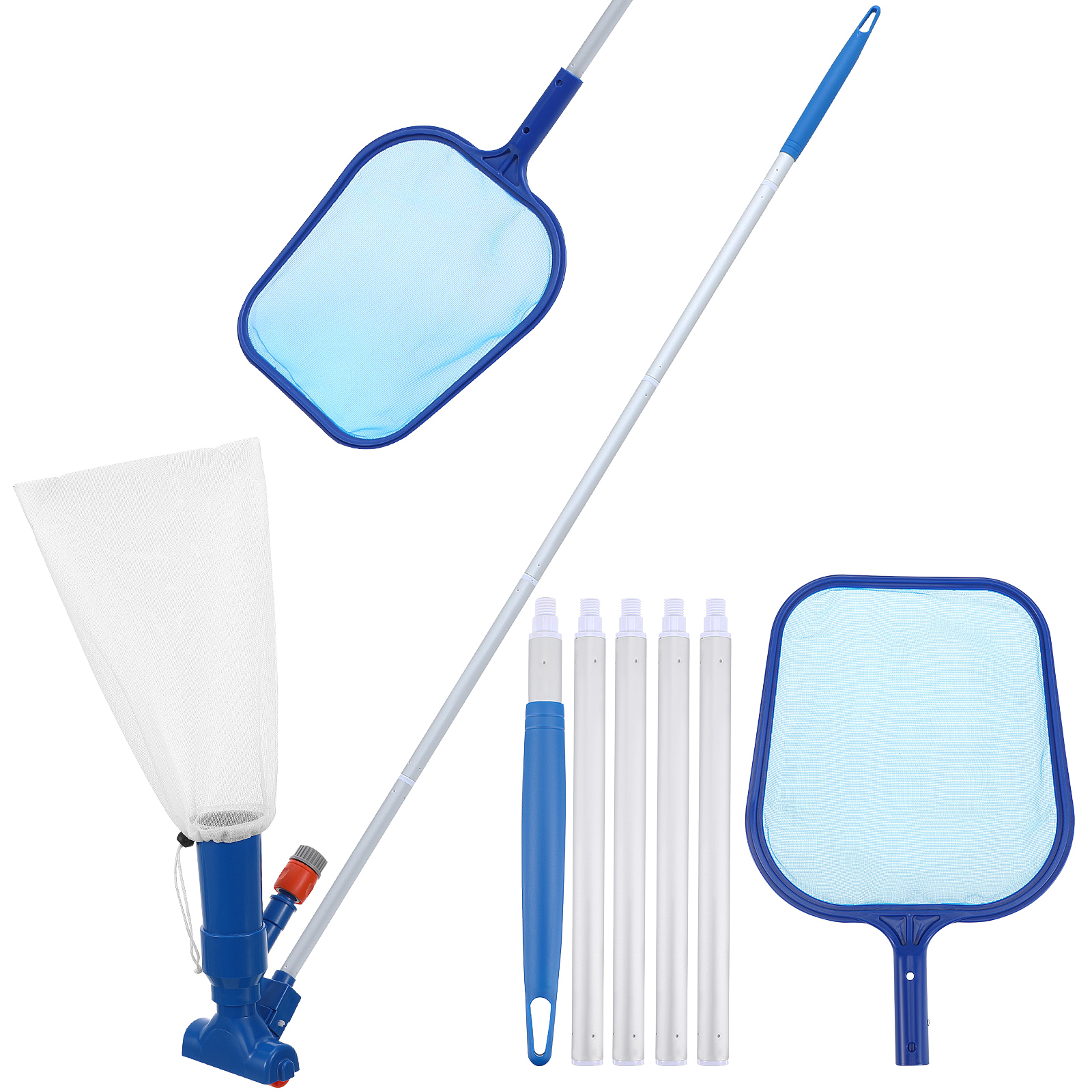 UEETEK Pool Cleaning Vacuum Nozzle Assorted Color Plastic Aluminum for ...