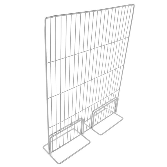 UEETEK Metal Fridge Partition Divider White Wire Shelf Organizer for Freezer and Refrigerator Storage