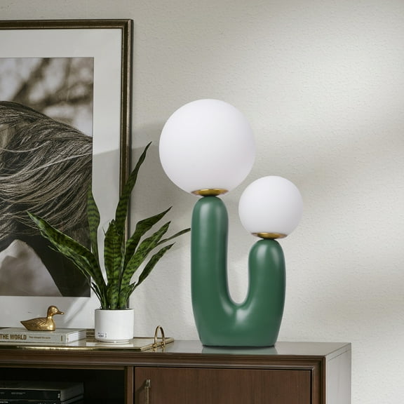 UEEYAC Danish Resin Bedside Lamp for Bedroom Medieval Vintage Matsubara Table Lamp