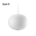 thumbnail image 1 of UEEYAC Nordic Simple White Chandelier Dining Room Fabric Pendant Lighting, 1 of 25