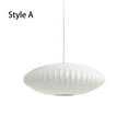 thumbnail image 1 of UEEYAC Nordic Simple White Chandelier Dining Room Fabric Pendant Lighting, 1 of 25
