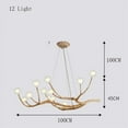 thumbnail image 1 of UEEYAC Wabi Sabi Style Retro Imitation Tree Branch Multi Headed Pendant Light, 1 of 14