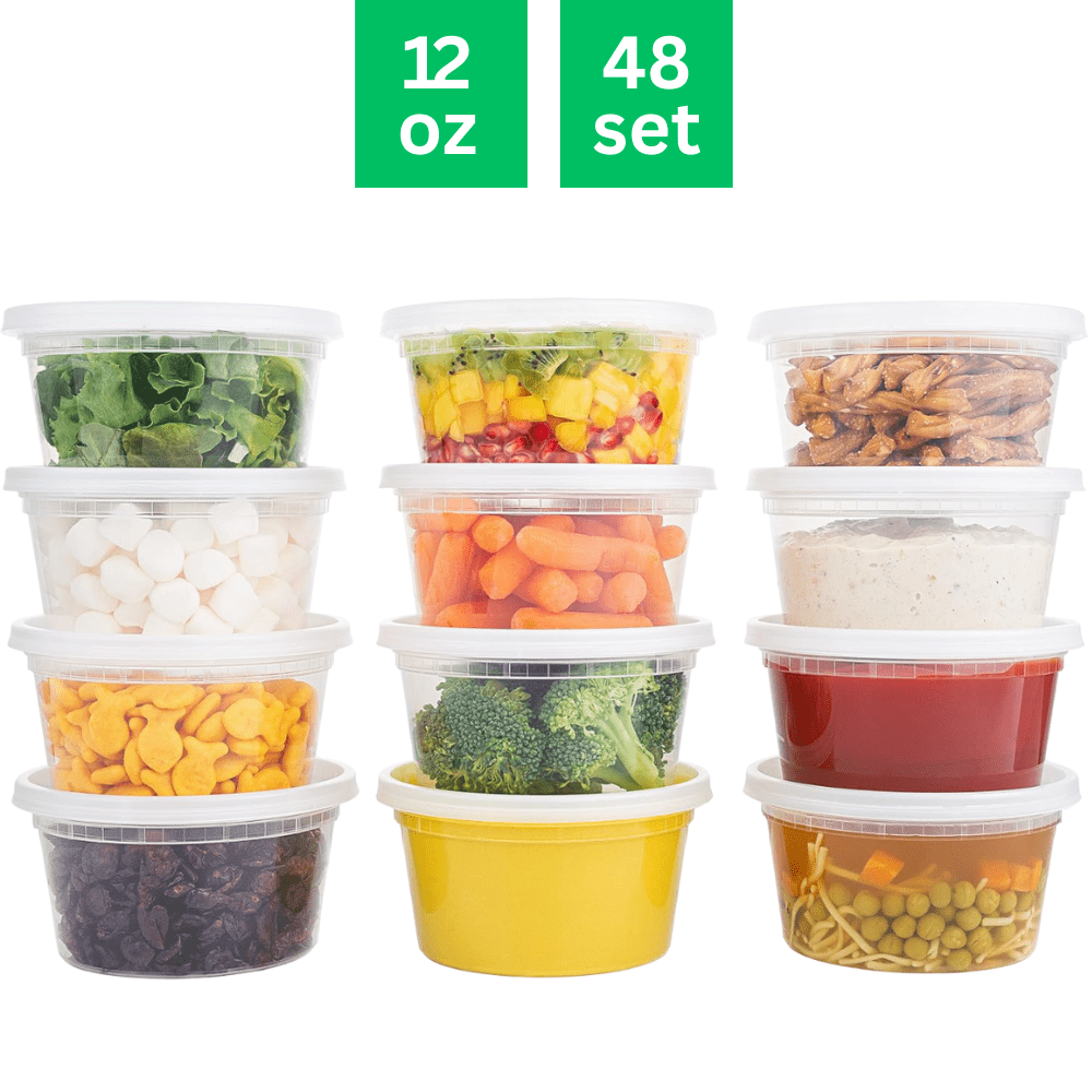 UEG Club Clear Plastic Airtight Food Storage Containers with lids, (12 ...