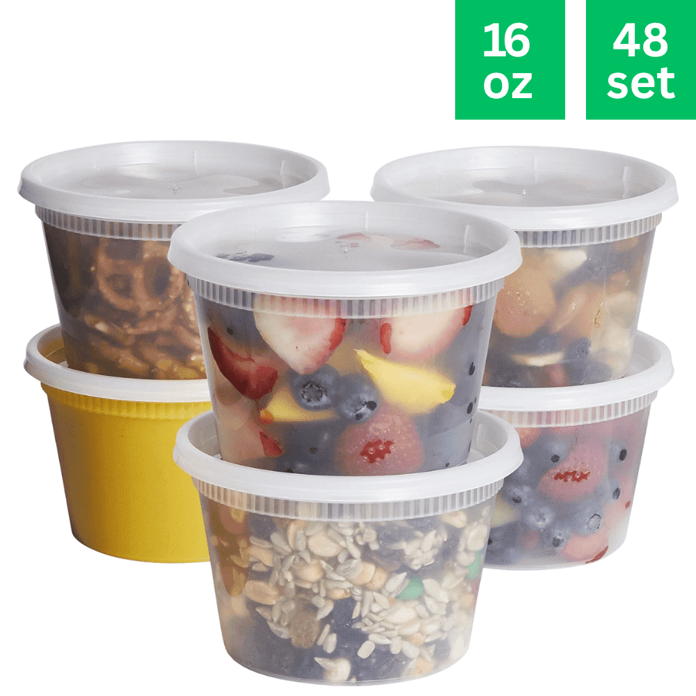 UEG Club Clear Plastic Airtight Food Storage Containers with lids, (16 ...
