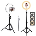 thumbnail image 1 of UEGOGO 10" Ring Light W/63" Tripod - 3 Colors & 10 Brightness, USB Powered, for Live Stream/Makeup/TikTok/Zoom, Portable Studio Light, 1 of 8