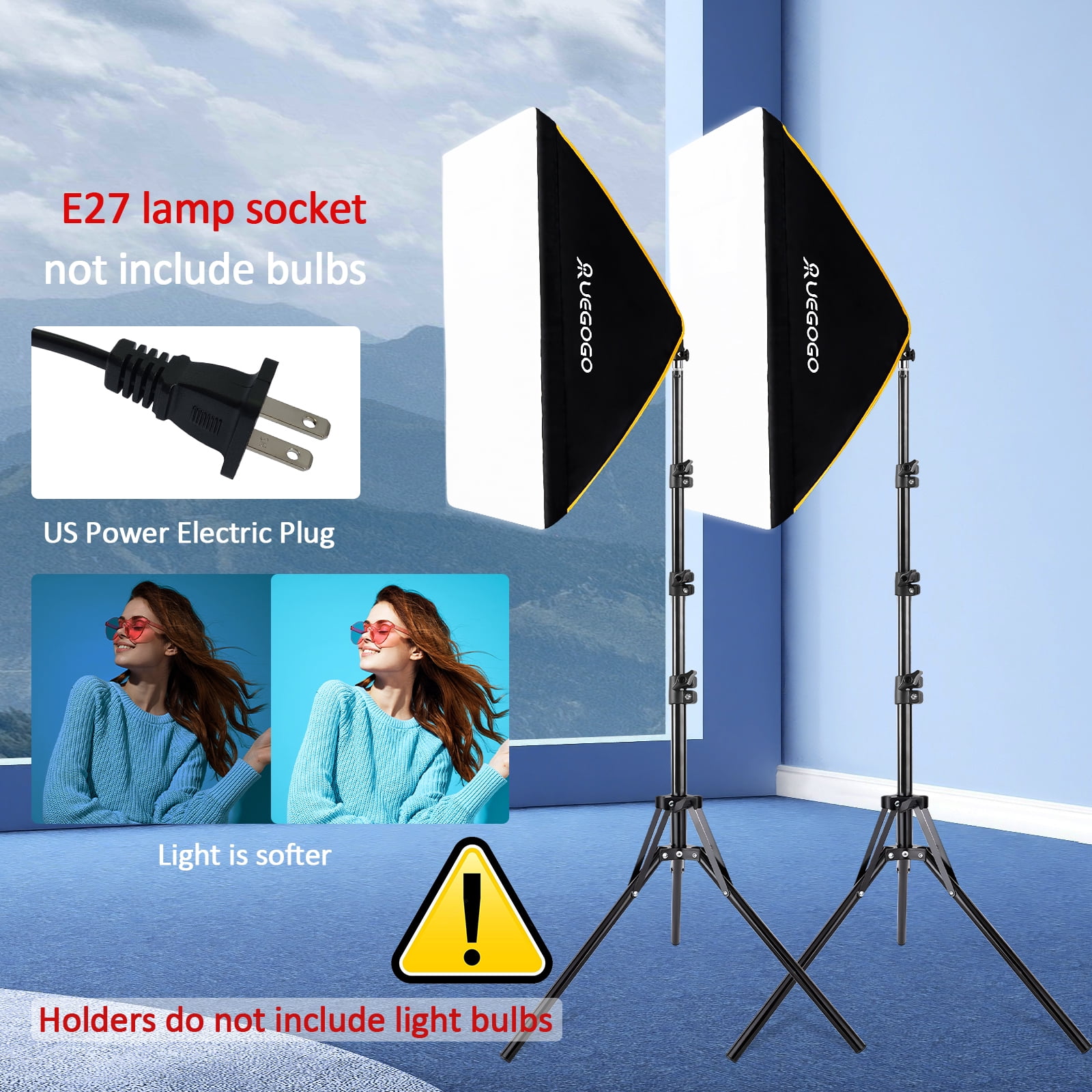 MOUNTDOG Photography Lighting Kit (Buy MOUNTDOG Softbox exclusive