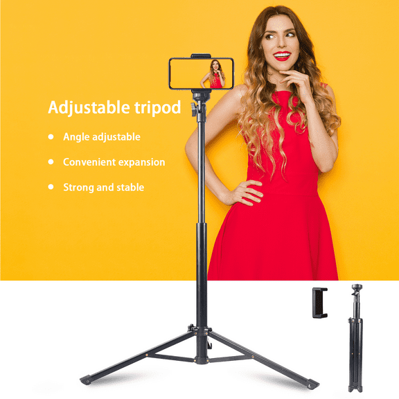 UEGOGO 60" Tripod for iPhone, Selfie Stick Tripod & Phone Tripod Stand with Remote, Cell Phone Tripod for iPhone, Extendable Travel Tripod Compatible with iPhone 15/14/13 Pro Max/Android