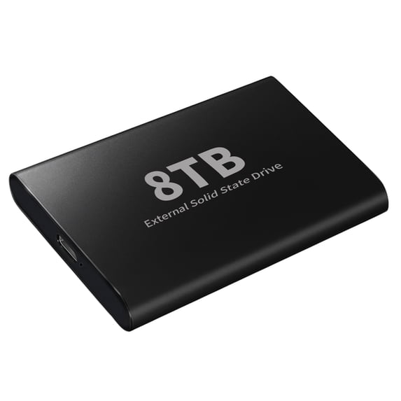 UEHBD 8 Large Capacity BLACK External SSD USB 3.0Hard Drive Typec-Computer/Laptop