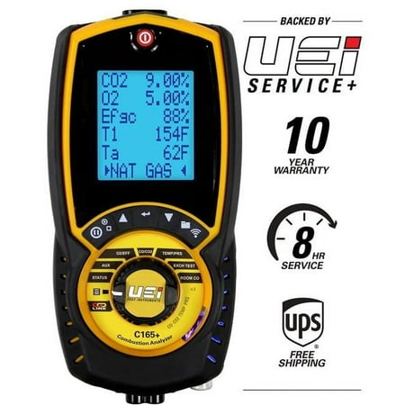 UEI Test Instruments C165-OIL Residential & Commercial Combustion Analyzer for Oil-Fired Appliances