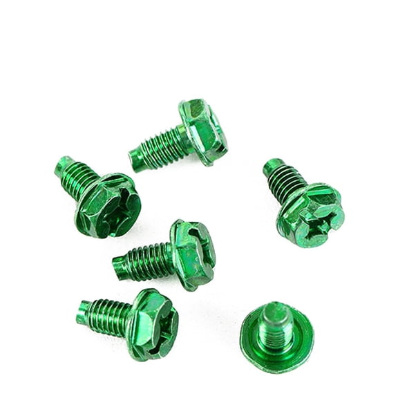 UEIWMX-100 PCS Green Ground Screw, Electrical Panel Screw, Ground Screws for Electrical Box, Component Grounding Screws for Metal Outlet Junction Box