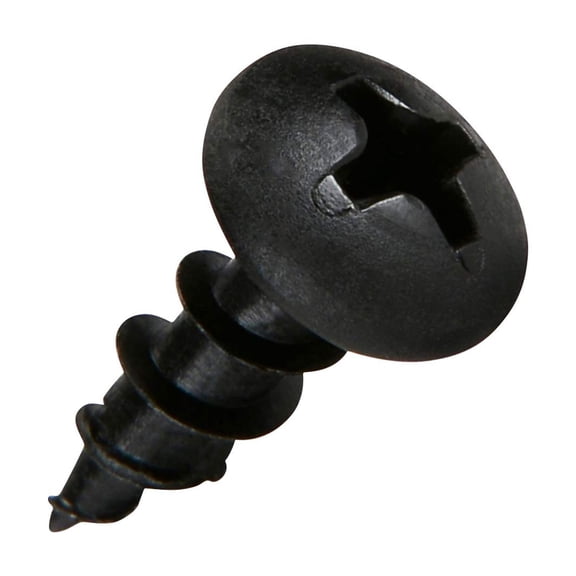 UEIWMX-100 Pack Hardware #8 x 1/2" (12.7mm) Deep Coarse Thread Phillips Pan Head Black Phosphate Wood Screws, Excellent in Particle Board, MDF, Plastic Composites, ROKS8X12PPCBP