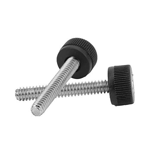 UEIWMX-25PCS Knurled 6-32 Industrial Robot Parts Thumb Screw 304 Stainless Steel Thumb Screws for Industry Production