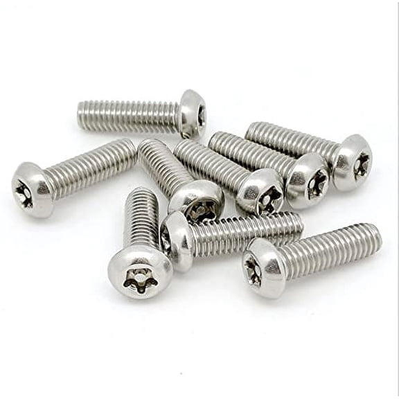 UEIWMX-30pcs T25 M5x40mm Button Pin in Head Torx Security Screws Tamper Proof Screws
