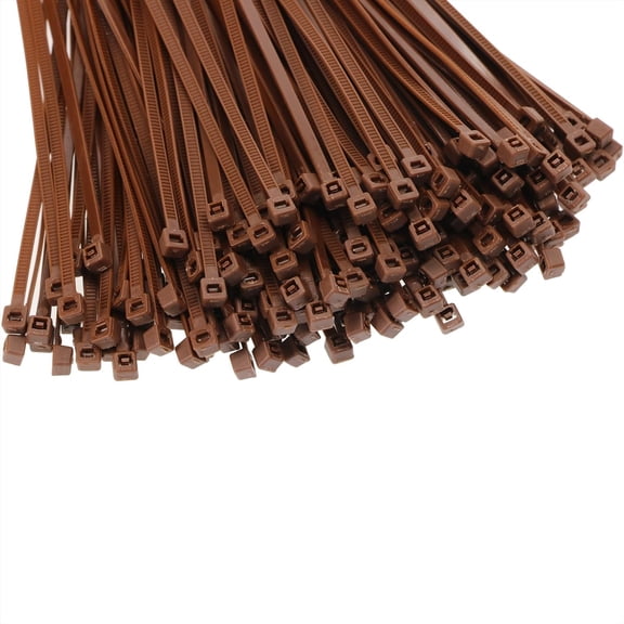 UEIWMX-4 Inch Multi-Color Multi-Purpose Nylon zip Ties (4 inch, 200pcs Brown)