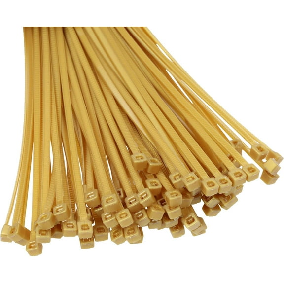 UEIWMX-4 Inch Multi-Color Multi-Purpose Nylon zip Ties (4 inch, 200pcs Gold)