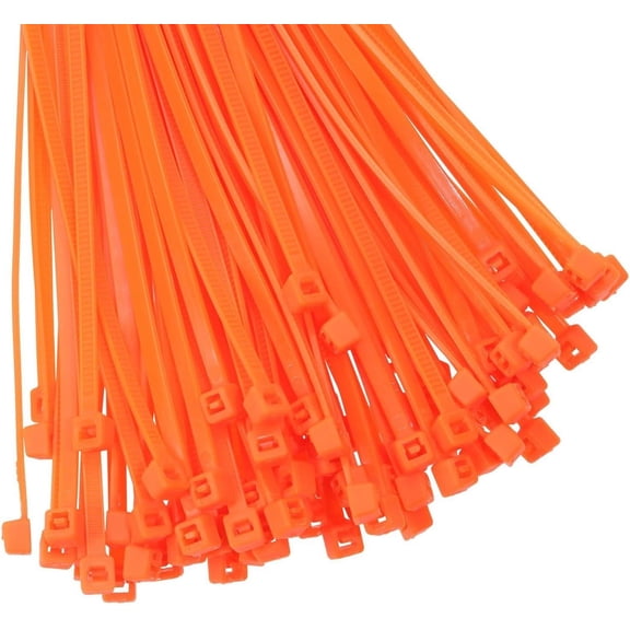 UEIWMX-4 Inch Multi-Color Multi-Purpose Nylon zip Ties (4 inch, 200pcs Orange)