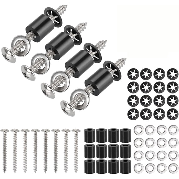 UEIWMX-43 Set (172Pcs) Pegboard Mounting spacers and Screws Kit, Peg Boards Installation Hardware Accessories. Include Sturdy Screws, Spacers,Washers and Lock Clips for 1/8 Inch and 1/4 Inch Pegboard