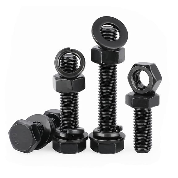 UEIWMX-M10-1.5 x 70mm Hexagon Bolts Hex Head Screws, 8.8 Grade Alloy Steel, Black Oxide Finish, Pack of 20