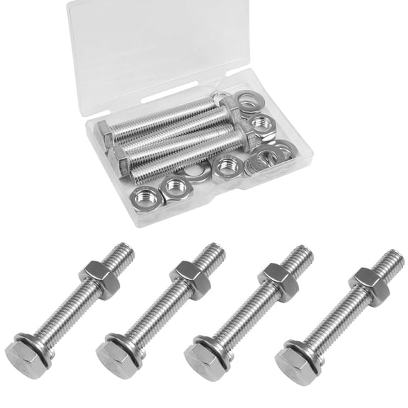 UEIWMX-M10-1.5x60mm Hex Bolts and Nuts Set for Caster Wheels Assembly