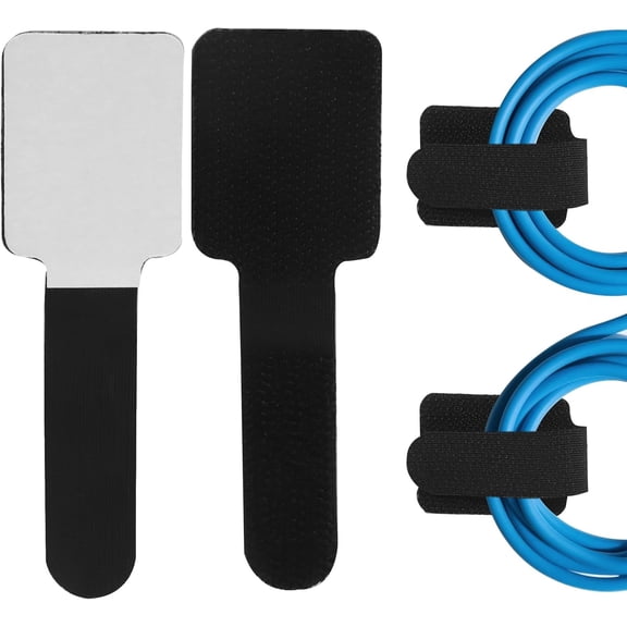 UEIWMX-Self Adhesive Cable Ties, Black, 40Pcs