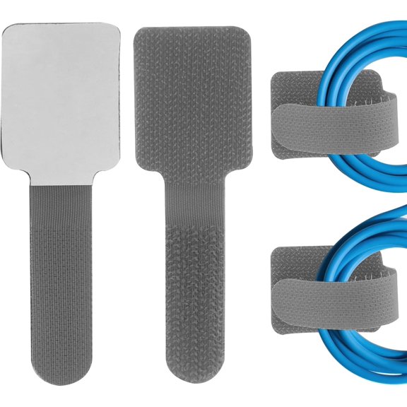 UEIWMX-Self Adhesive Cable Ties, Grey, 40Pcs