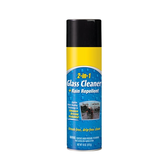 UELJZPE Car Screen Cleaner RainX 2 in 1 Glass Cleaner and Rain Repellent, 18 Ounce Aerosol - 5080233W