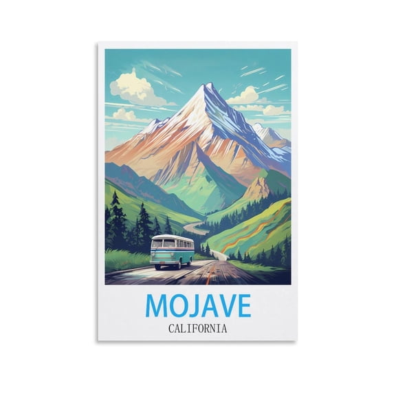 UENPHN mojave california vintage travel posters 08X12inch(20X30cm)