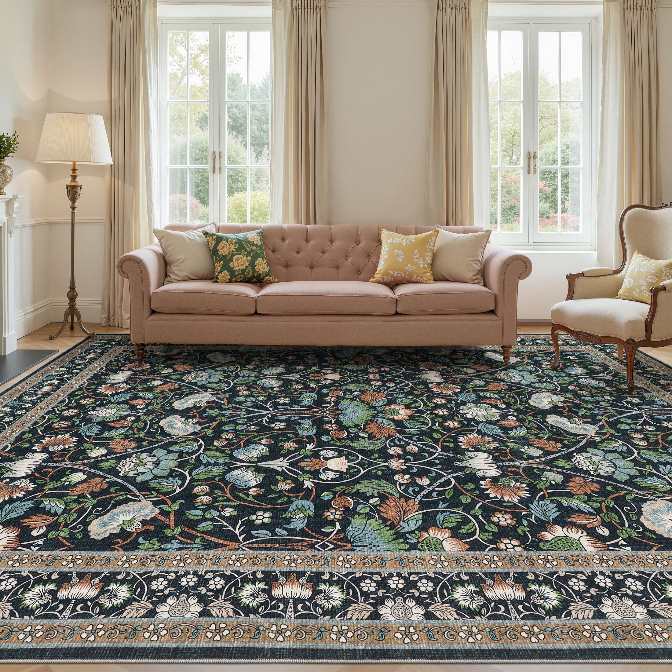UERMEI 10'x12' Large Area Rugs for Living Room, Indoor Washable Rug ...