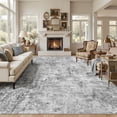 thumbnail image 1 of UERMEI 10'x12' Large Area Rugs for Living Room, Washable Non-slip Soft Indoor Modern Abstract Rug for Bedroom Dining Room Office Home Decor Carpet, Gray, 1 of 10