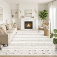 thumbnail image 1 of UERMEI 10'x14' Area Rugs for Living Room, Washable Rugs Boho Moroccan Area Rug Soft Neutral Geometric Bohemian Carpet Distressed Indoor Rug for Bedroom Dining Room Office Foldable Nonslip Rug, Brown, 1 of 9