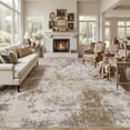 thumbnail image 1 of UERMEI 10'x14' Large Area Rugs for Living Room, Washable Non-slip Soft Indoor Modern Abstract Rug for Bedroom Dining Room Office Home Decor Carpet, Brown, 1 of 10