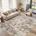 thumbnail image 1 of UERMEI 10x14 Washable Area Rugs for Living Room, Modern Abstract Printed Rug, Vacuum-Friendly, Non Slip Indoor Rug for Bedroom Dining Room Home Decor Carpet, Dark Brown, 1 of 7