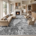 thumbnail image 1 of UERMEI 12'x15' Large Area Rugs for Living Room, Washable Non-slip Soft Indoor Modern Abstract Rug for Bedroom Dining Room Office Home Decor Carpet, Dark Gray, 1 of 8