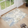 thumbnail image 1 of UERMEI 2'x3' Area Rugs for Entryway, Washable Non-slip Soft Indoor Door Mats, Modern Abstract Throw Rug for Bedroom Laundry Room Carpet, Blue & Brown, 1 of 9