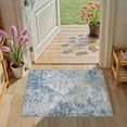 thumbnail image 1 of UERMEI 2x3 Washable Area Rugs for Living Room, Modern Abstract Printed Rug, Vacuum-Friendly, Non Slip Indoor Rug for Bedroom Entryway Home Decor Carpet, Ice Blue, 1 of 9