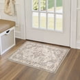thumbnail image 1 of UERMEI 2x3 Washable Area Rugs for Living Room, Modern Vintage Printed Rug, Vacuum-Friendly, Non Slip Indoor Rug for Bedroom Entryway Home Decor Carpet, Beige Brown, 1 of 9