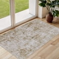 thumbnail image 1 of UERMEI 3'x5' Area Rugs for Entryway, Washable Non-slip Soft Indoor Door Mats, Modern Abstract Throw Rug for Bedroom Laundry Room Carpet, Gold Brown, 1 of 11