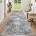 thumbnail image 1 of UERMEI 3x8 Runner Washable Area Rugs for Living Room, Modern Abstract Printed Rug, Vacuum-Friendly, Non Slip Indoor Rug for Bedroom Entryway Home Decor Carpet, Gray, 1 of 7
